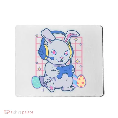 Cute Easter Bunny Rabbit Gamer Mousepad