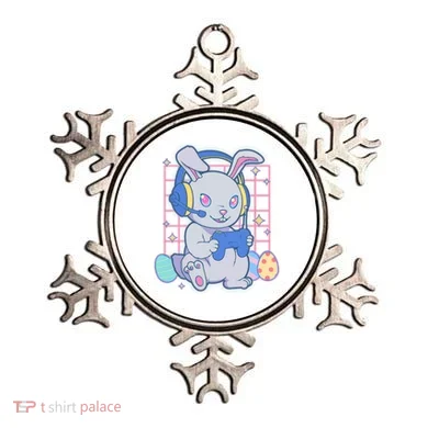 Cute Easter Bunny Rabbit Gamer Ornament