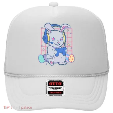 Cute Easter Bunny Rabbit Gamer Hat