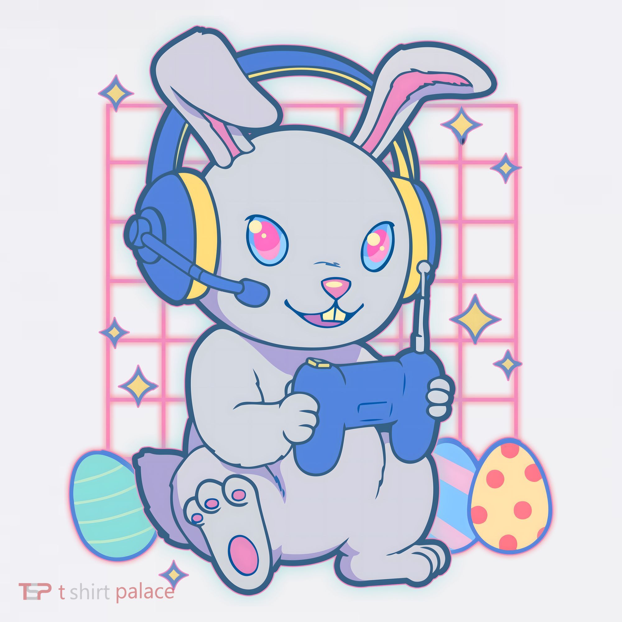 Cute Easter Bunny Rabbit Gamer Women's T-Shirt