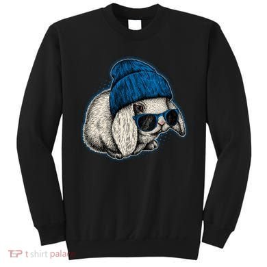 Cute Easter Cool Blue Bunny Rabbit Sweatshirt