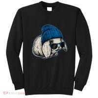 Cute Easter Cool Blue Bunny Rabbit Sweatshirt thumb 0