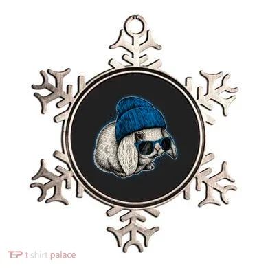 Cute Easter Cool Blue Bunny Rabbit Ornament