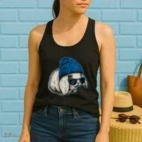 Cute Easter Cool Blue Bunny Rabbit Women's Tank Top thumb 2