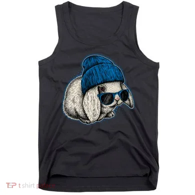 Cute Easter Cool Blue Bunny Rabbit Tank Top