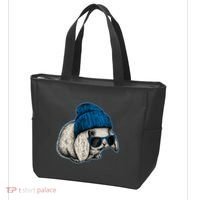 Cute Easter Cool Blue Bunny Rabbit Tote Bag thumb 3