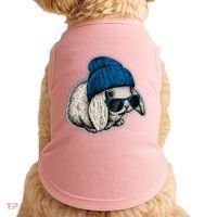 Cute Easter Cool Blue Bunny Rabbit Doggie Tank thumb 0