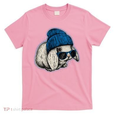 Cute Easter Cool Blue Bunny Rabbit T-Shirt