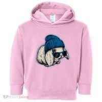Cute Easter Cool Blue Bunny Rabbit Toddler Hoodie thumb 0