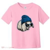 Cute Easter Cool Blue Bunny Rabbit Toddler T-Shirt thumb 0