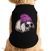 Cute Easter Cool Pink Bunny Rabbit Doggie Tank thumb 0