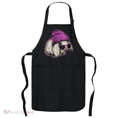Cute Easter Cool Pink Bunny Rabbit Apron