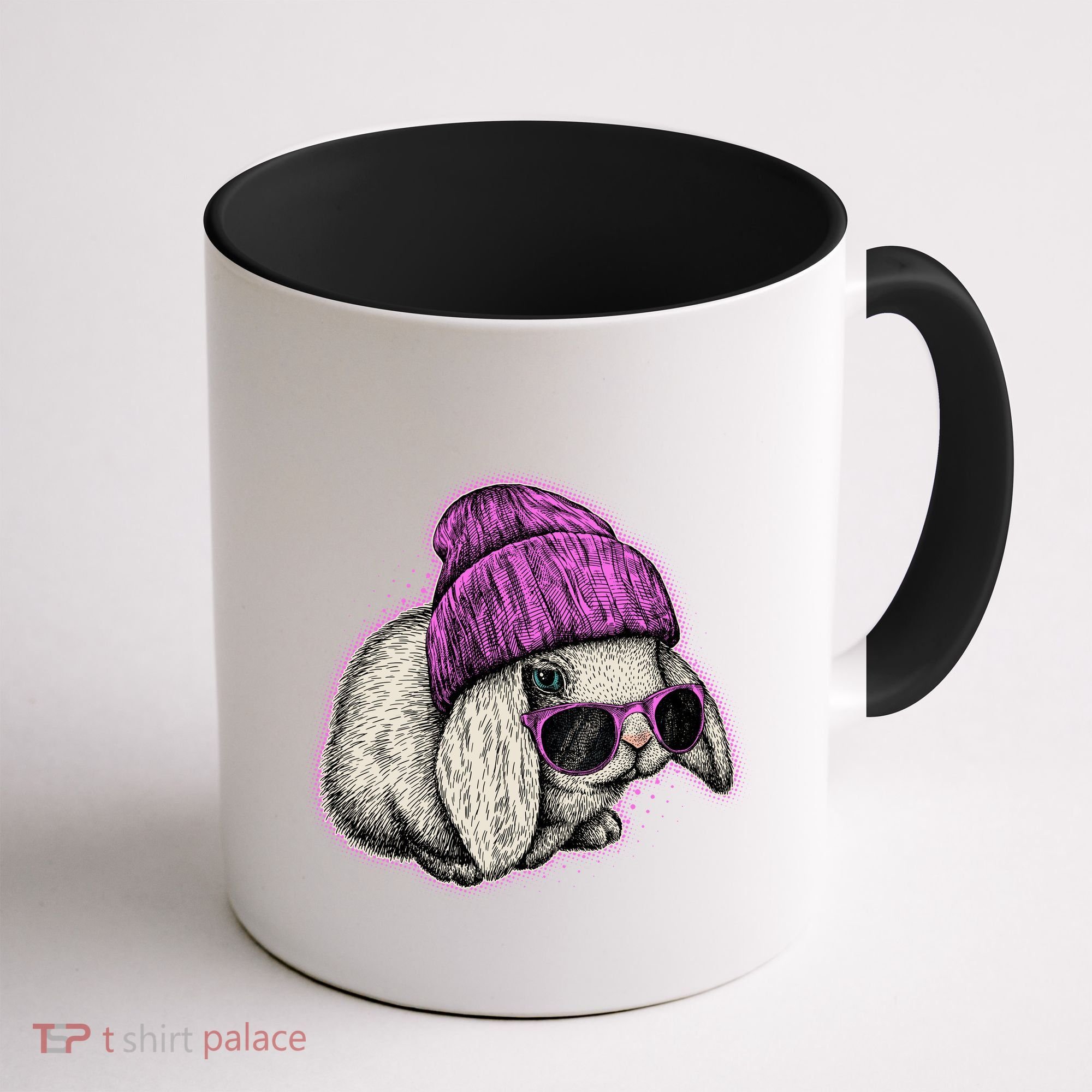 Cute Easter Cool Pink Bunny Rabbit Coffee Mug