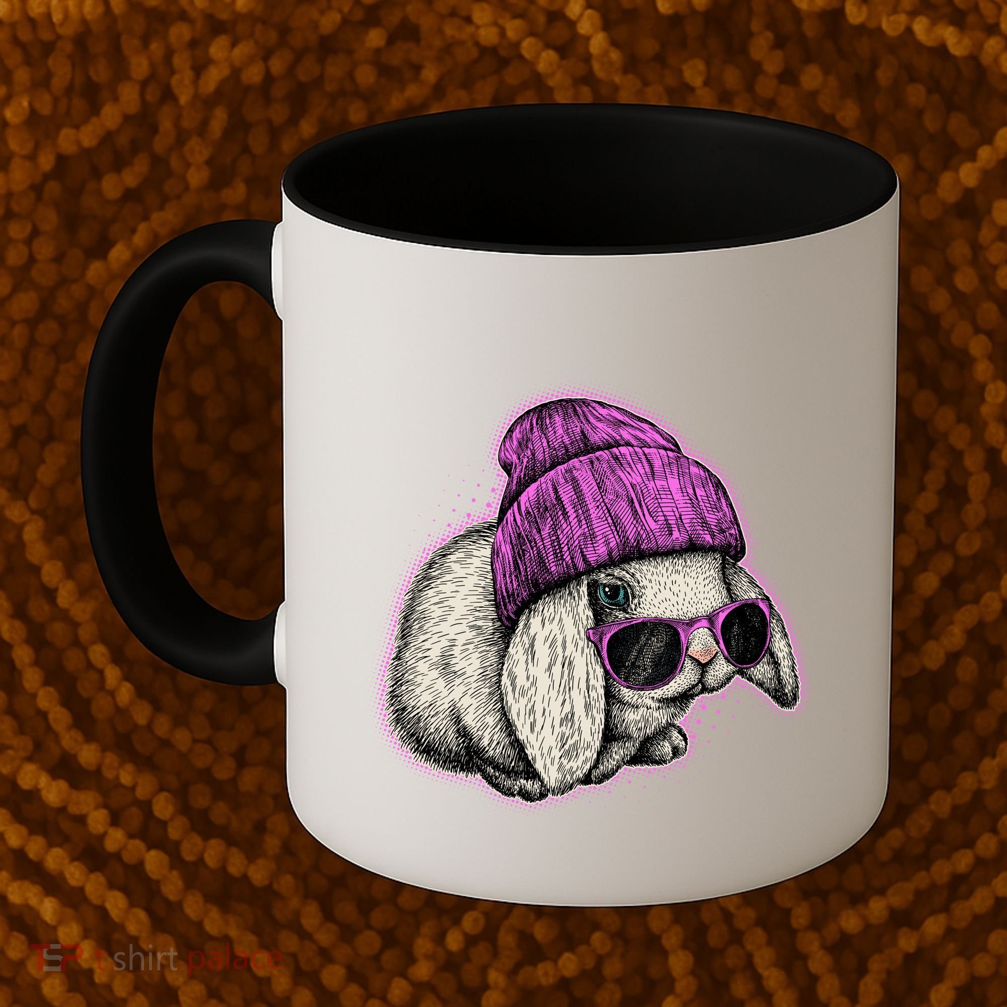Cute Easter Cool Pink Bunny Rabbit Coffee Mug