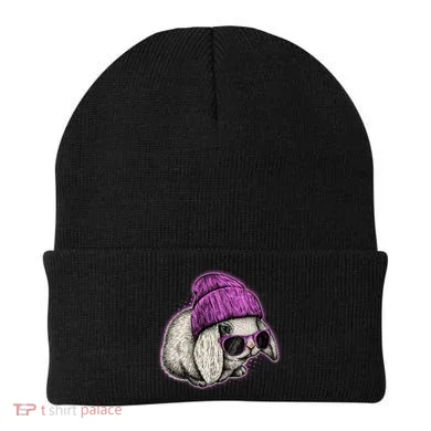 Cute Easter Cool Pink Bunny Rabbit Beanie