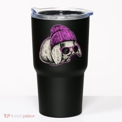 Cute Easter Cool Pink Bunny Rabbit Tumbler
