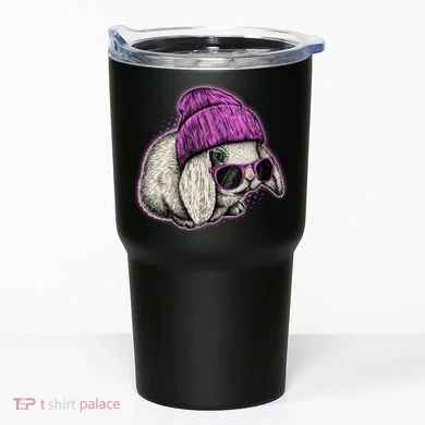 Cute Easter Cool Pink Bunny Rabbit Tumbler