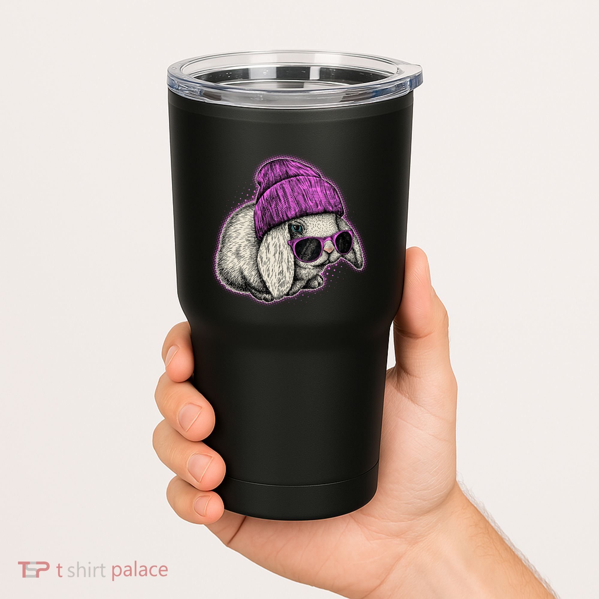 Cute Easter Cool Pink Bunny Rabbit Tumbler