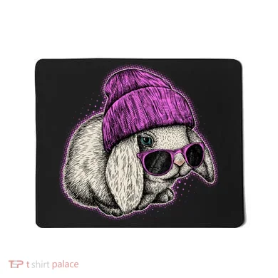 Cute Easter Cool Pink Bunny Rabbit Mousepad
