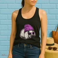 Cute Easter Cool Pink Bunny Rabbit Women's Tank Top thumb 2