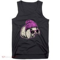 Cute Easter Cool Pink Bunny Rabbit Tank Top thumb 0