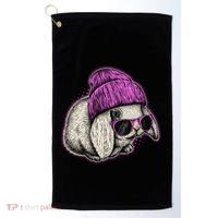 Cute Easter Cool Pink Bunny Rabbit Golf Towel thumb 0