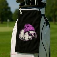Cute Easter Cool Pink Bunny Rabbit Golf Towel thumb 2