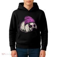 Cute Easter Cool Pink Bunny Rabbit Kids Hoodie thumb 4