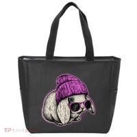 Cute Easter Cool Pink Bunny Rabbit Tote Bag thumb 0