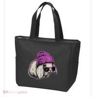 Cute Easter Cool Pink Bunny Rabbit Tote Bag thumb 3