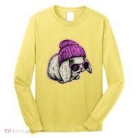 Cute Easter Cool Pink Bunny Rabbit Long Sleeve Shirt thumb 0