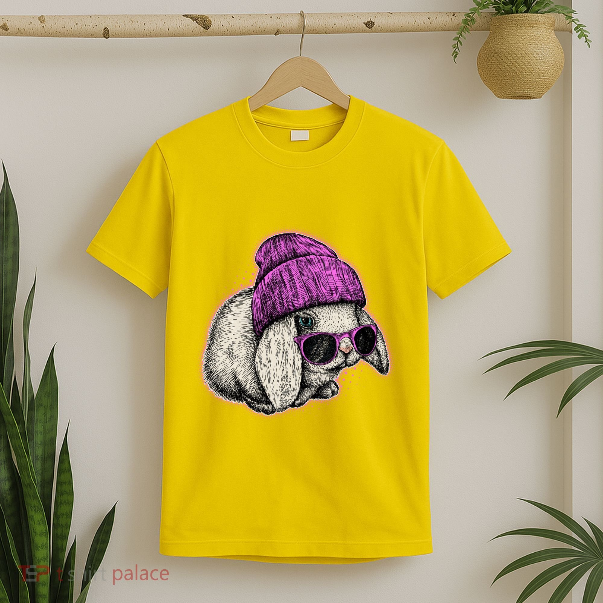 Cute Easter Cool Pink Bunny Rabbit T-Shirt