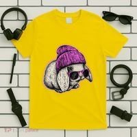 Cute Easter Cool Pink Bunny Rabbit T-Shirt thumb 5