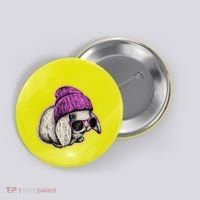 Cute Easter Cool Pink Bunny Rabbit Button thumb 0