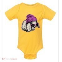 Cute Easter Cool Pink Bunny Rabbit Baby Bodysuit thumb 0