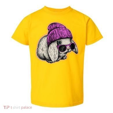 Cute Easter Cool Pink Bunny Rabbit Toddler T-Shirt