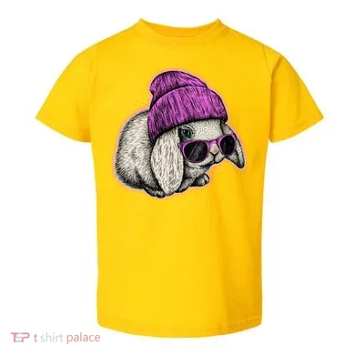 Cute Easter Cool Pink Bunny Rabbit Toddler T-Shirt