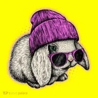 Cute Easter Cool Pink Bunny Rabbit Women's T-Shirt thumb 6