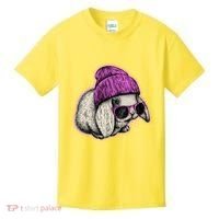 Cute Easter Cool Pink Bunny Rabbit Kids T-Shirt thumb 0