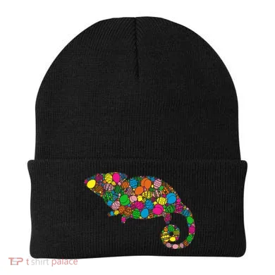 Colorful Egg Chameleon Gift Gift Easter Day Gift Beanie