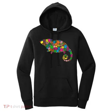 Colorful Egg Chameleon Gift Gift Easter Day Gift Women's Hoodie