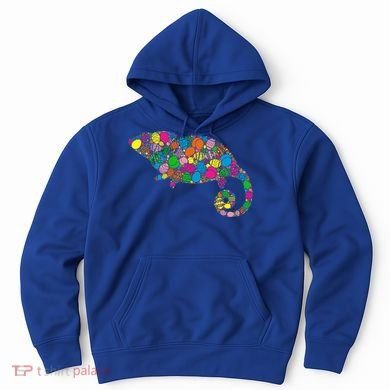 Colorful Egg Chameleon Gift Gift Easter Day Gift Hoodie