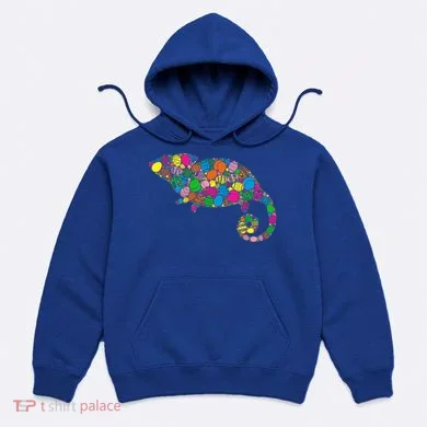 Colorful Egg Chameleon Gift Gift Easter Day Gift Hoodie