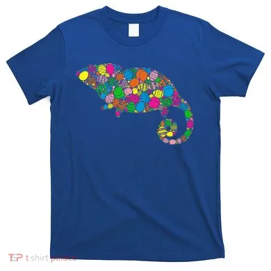 Colorful Egg Chameleon Gift Gift Easter Day Gift T-Shirt