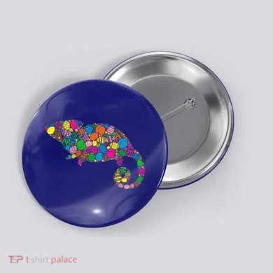 Colorful Egg Chameleon Gift Gift Easter Day Gift Button