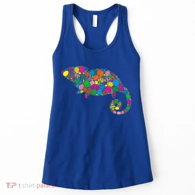 Colorful Egg Chameleon Gift Gift Easter Day Gift Women's Tank Top