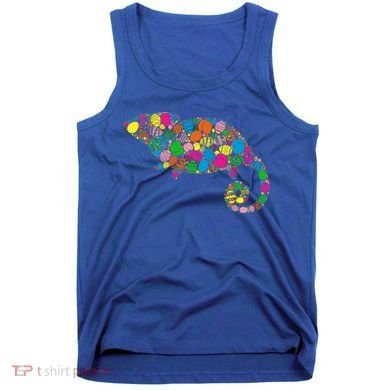 Colorful Egg Chameleon Gift Gift Easter Day Gift Tank Top