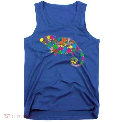 Colorful Egg Chameleon Gift Gift Easter Day Gift Tank Top