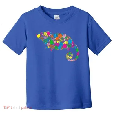 Colorful Egg Chameleon Gift Gift Easter Day Gift Toddler T-Shirt