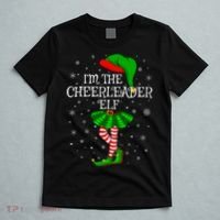 Cheerleader Elf Christmas Matching Family Elf T-Shirt thumb 5